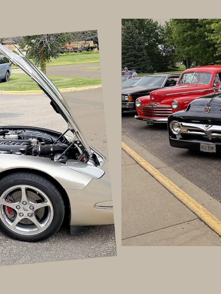 Steve's Corvette and classic cars collage