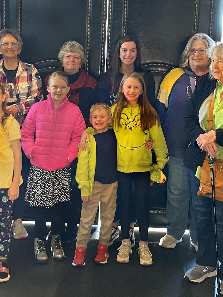 Kids and grandparents at The Grinch