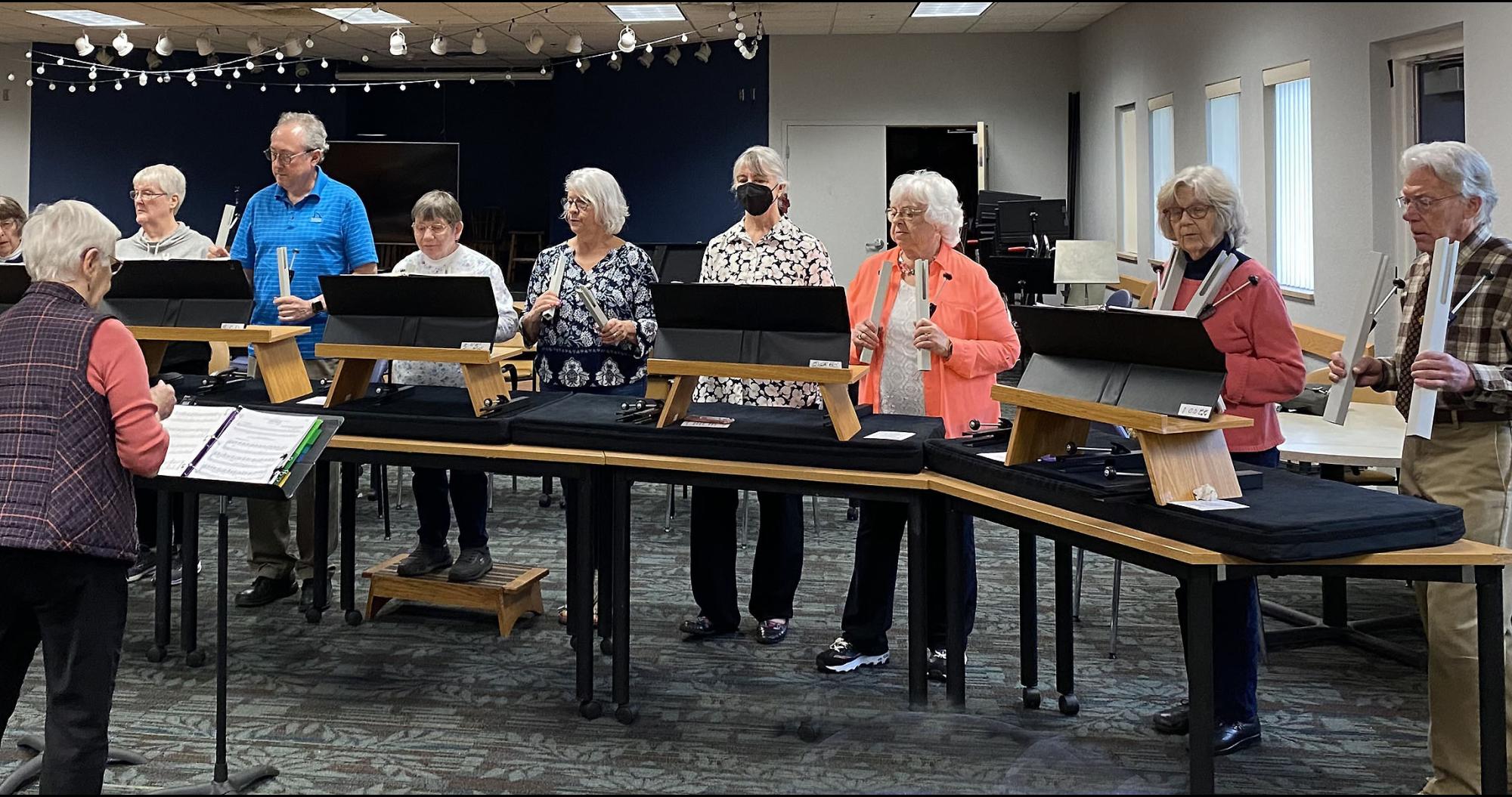The chime choir at FiftyNorth