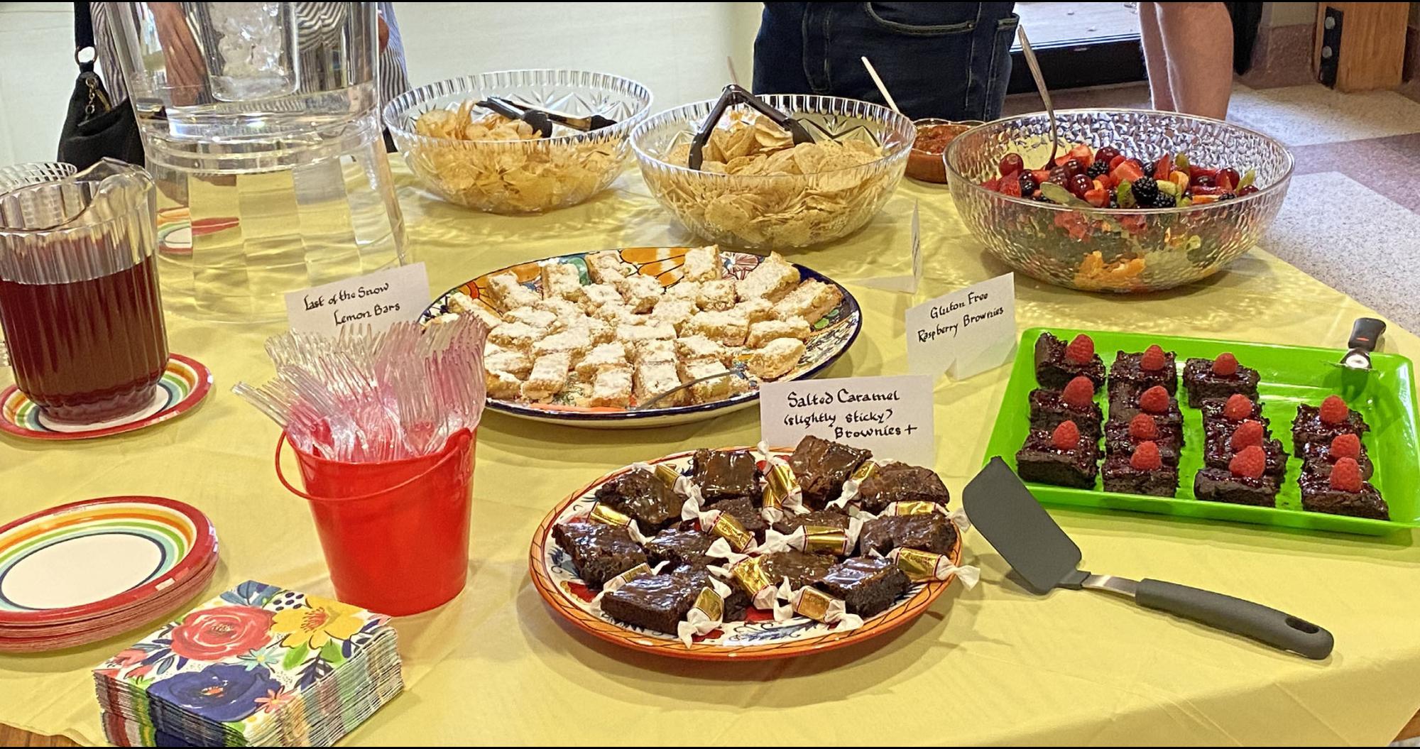 Refreshments at gallery reception